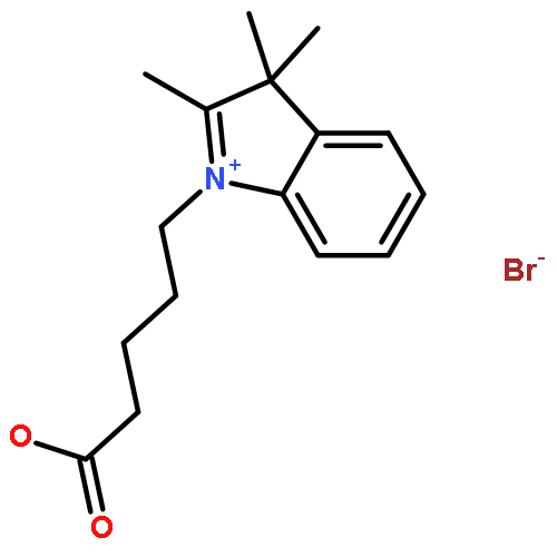 5-(2,3,3-TRIMETHYLINDOL-1-IUM-1-YL)PENTANOIC ACID;BROMIDE 