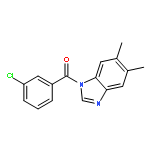 1-(3-chlorobenzoyl)-5,6-dimethyl-1H-benzimidazole