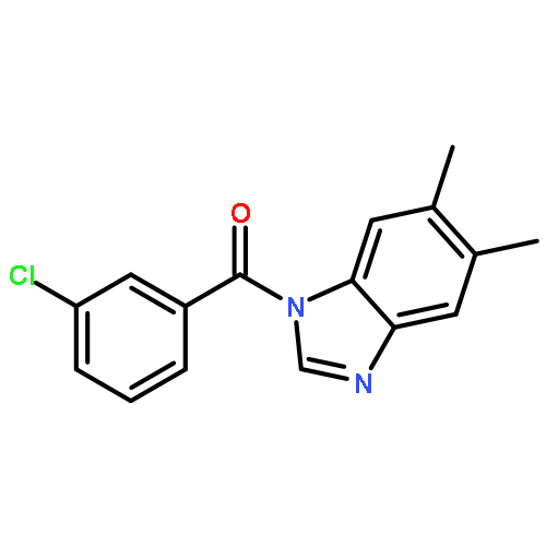 1-(3-chlorobenzoyl)-5,6-dimethyl-1H-benzimidazole