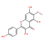 4H-1-Benzopyran-4-one,3,5,7-trihydroxy-2-(4-hydroxyphenyl)-6-methoxy-