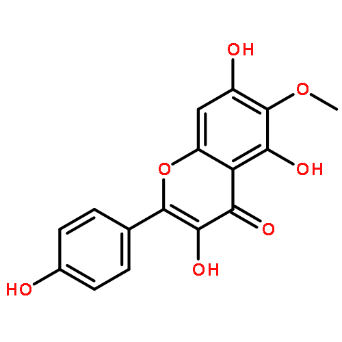 4H-1-Benzopyran-4-one,3,5,7-trihydroxy-2-(4-hydroxyphenyl)-6-methoxy-