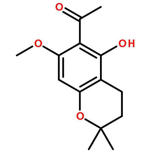 Ethanone,1-(3,4-dihydro-5-hydroxy-7-methoxy-2,2-dimethyl-2H-1-benzopyran-6-yl)-