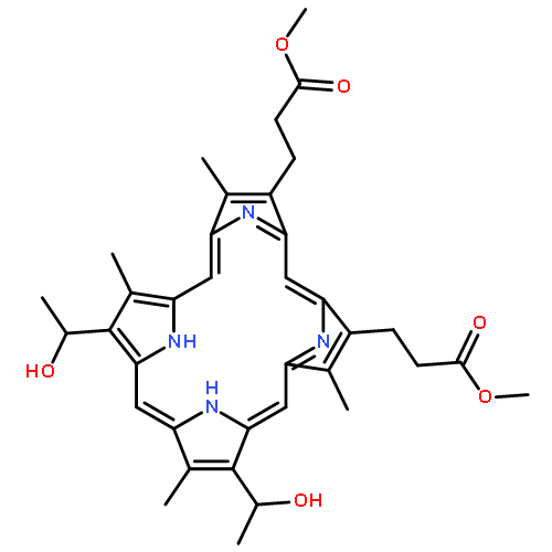 METHYL 3-[8,13-BIS(1-HYDROXYETHYL)-18-(3-METHOXY-3-OXOPROPYL)-3,7,12,17-TETRAMETHYL-22,23-DIHYDROPORPHYRIN-2-YL]PROPANOATE 