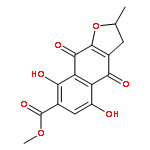 5,8-dihydroxy-2-methyl-4,9-dioxo-2,3,4,9-tetrahydro-naphtho[2,3-b]furan-7-carboxylic acid methyl ester