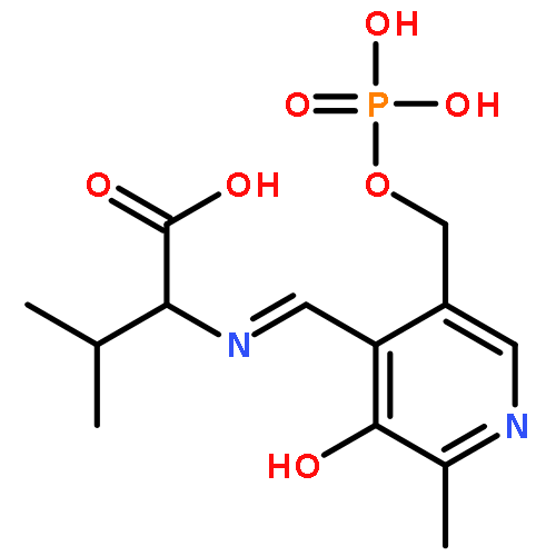 L-Valine,N-[[3-hydroxy-2-methyl-5-[(phosphonooxy)methyl]-4-pyridinyl]methylene]-