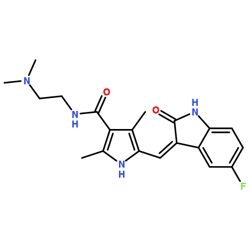 1H-Pyrrole-3-carboxamide,N-[2-(dimethylamino)ethyl]-5-[(Z)-(5-fluoro-1,2-dihydro-2-oxo-3H-indol-3-ylidene)methyl]-2,4-dimethyl-