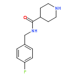 N-[(4-fluorophenyl)methyl]piperidine-4-carboxamide