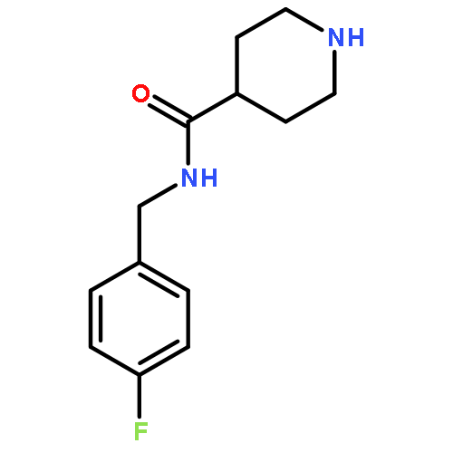 N-[(4-fluorophenyl)methyl]piperidine-4-carboxamide