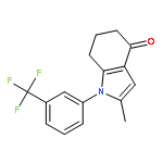 2-methyl-1-[3-(trifluoromethyl)phenyl]-4,5,6,7-tetrahydro-1H-indol-4-one