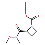 1-Azetidinecarboxylic acid, 2-[(methoxymethylamino)carbonyl]-,1,1-dimethylethyl ester, (2S)-