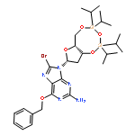 O6-Benzyl-8-bromo-N9-[3’,5’-O-(1,1,3,3-tetrakis(isopropyl)-1,3-disiloxanediyl)--D-2'-deoxyribofuranosyl]guanine