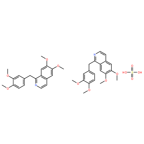 1-[(3,4-DIMETHOXYPHENYL)METHYL]-6,7-DIMETHOXYISOQUINOLINE;SULFURIC ACID 