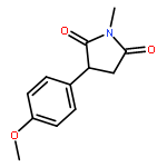 2,5-Pyrrolidinedione, 3-(4-methoxyphenyl)-1-methyl-