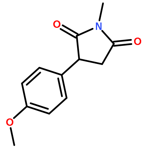 2,5-Pyrrolidinedione, 3-(4-methoxyphenyl)-1-methyl-