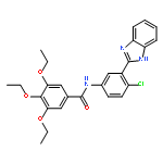 Benzamide,
N-[3-(1H-benzimidazol-2-yl)-4-chlorophenyl]-3,4,5-triethoxy-