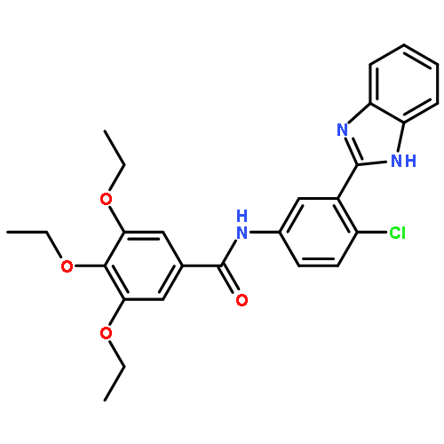 Benzamide,
N-[3-(1H-benzimidazol-2-yl)-4-chlorophenyl]-3,4,5-triethoxy-