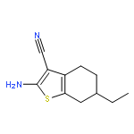 2-AMINO-6-ETHYL-4,5,6,7-TETRAHYDRO-1-BENZOTHIOPHENE-3-CARBONITRILE 