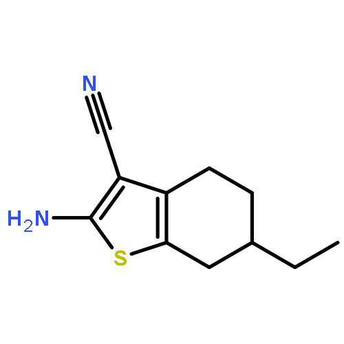 2-AMINO-6-ETHYL-4,5,6,7-TETRAHYDRO-1-BENZOTHIOPHENE-3-CARBONITRILE 