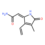 2-(3-ETHENYL-4-METHYL-5-OXOPYRROL-2-YLIDENE)ACETAMIDE 
