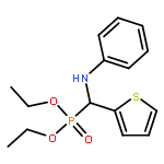 Phosphonic acid, [(phenylamino)-2-thienylmethyl]-, diethyl ester