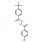 Benzoic acid, 4-bromo-, 2-[4-(1,1-dimethylethyl)benzoyl]hydrazide