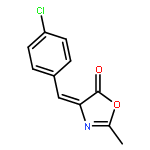 5(4H)-Oxazolone,4-[(4-chlorophenyl)methylene]-2-methyl-