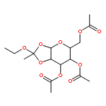 [(3aR,6R,7S,7aS)-6,7-diacetoxy-2-ethoxy-2-methyl-5,6,7,7a-tetrahydro-3aH-[1,3]dioxolo[4,5-b]pyran-5-yl]methyl acetate