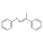 Benzenamine, N-(2-phenyl-1-propenylidene)-