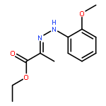 Propanoic acid, 2-[(2-methoxyphenyl)hydrazono]-, ethyl ester, (E)-