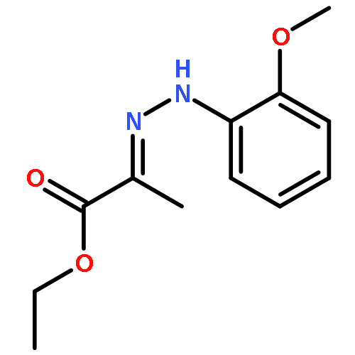 Propanoic acid, 2-[(2-methoxyphenyl)hydrazono]-, ethyl ester, (E)-