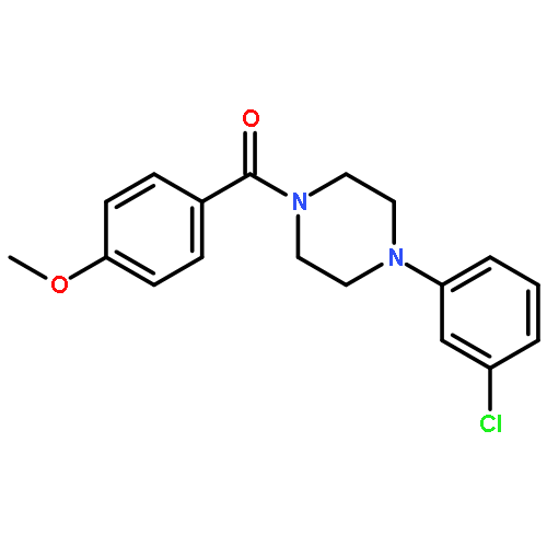 1-(3-chlorophenyl)-4-(4-methoxybenzoyl)piperazine