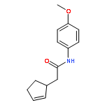 2-CYCLOPENTENE-1-ACETAMIDE, N-(4-METHOXYPHENYL)-