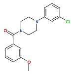 1-(3-chlorophenyl)-4-(3-methoxybenzoyl)piperazine