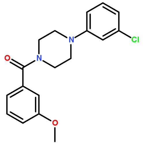 1-(3-chlorophenyl)-4-(3-methoxybenzoyl)piperazine