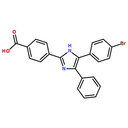 Benzoic acid, 4-[4-(4-bromophenyl)-5-phenyl-1H-imidazol-2-yl]-