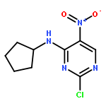 (2-Chloro-5-nitro-pyrimidin-4-yl)-cyclopentyl-amine