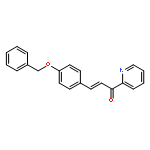 3-(4-PHENYLMETHOXYPHENYL)-1-PYRIDIN-2-YLPROP-2-EN-1-ONE 