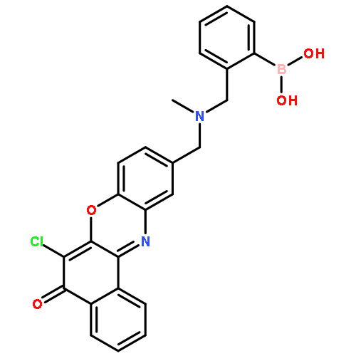 Boronic acid,[2-[[[(6-chloro-5-oxo-5H-benzo[a]phenoxazin-10-yl)methyl]methylamino]methyl]phenyl]-