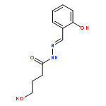 Butanoic acid, 4-hydroxy-, [(2-hydroxyphenyl)methylene]hydrazide