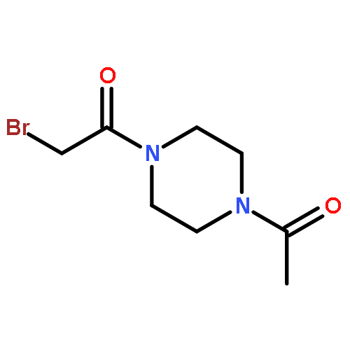 1-(4-acetyl-1-piperazinyl)-2-bromo-Ethanone