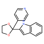 1H-Indole, 2-[2-(4-pyridinyl)-1,3-dioxolan-2-yl]-