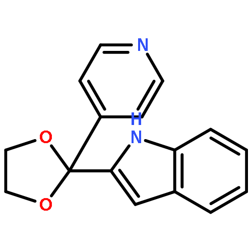 1H-Indole, 2-[2-(4-pyridinyl)-1,3-dioxolan-2-yl]-