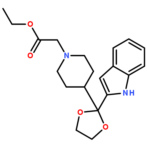 ethyl {4-[2-(1H-indol-2-yl)-1,3-dioxolan-2-yl]piperidin-1-yl}acetate