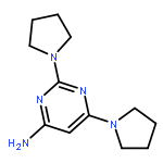 2,6-DIPYRROLIDIN-1-YLPYRIMIDIN-4-AMINE 