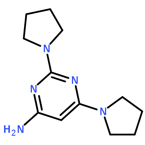 2,6-DIPYRROLIDIN-1-YLPYRIMIDIN-4-AMINE 