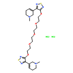 3,3'-Oxybis(ethyleneoxy)bis(ethyleneoxy)bis[4-(1-methyl-1,2,5,6-tetrahydropyridin-3-yl)-1,2,5-thiadiazole] dihydrochloride