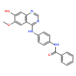 Benzamide, N-[4-[(7-hydroxy-6-methoxy-4-quinazolinyl)amino]phenyl]-