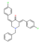 4-Piperidinone, 3,5-bis[(4-chlorophenyl)methylene]-1-(phenylmethyl)-