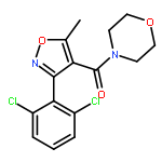 4-{[3-(2,6-dichlorophenyl)-5-methyl-4-isoxazolyl]carbonyl}morpholine