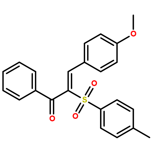 2-Propen-1-one,3-(4-methoxyphenyl)-2-[(4-methylphenyl)sulfonyl]-1-phenyl-